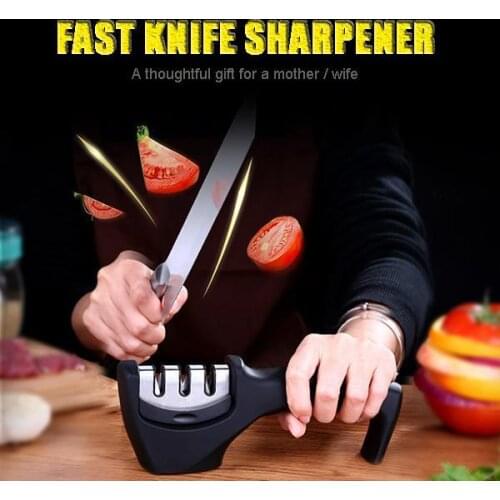 Professional Knife Sharpener diamond Quick Professional 3 Stages Sharpener Knife sharpening Tools Sharpening Stone accessories
