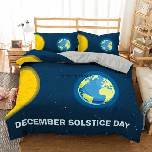 Universal Planets Quilt Cover Pillowcase Warm Bedding 3D Galaxy Bed Outer Space Printed Comforter/Duvet Cover Full Queen Size