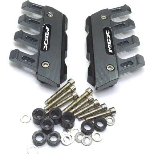 For GROM MSX125 MSX 125 Universal Motorcycle Mudguard Side Protection Mount Shock Absorber Front Fender Cover Anti-fall Slider