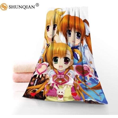 Magical Girl Lyrical Nanoha Microfiber Bathroom Washcloth,Towels Custom Face Towel/Bath Towel Size 35x75cm, 70x140cm