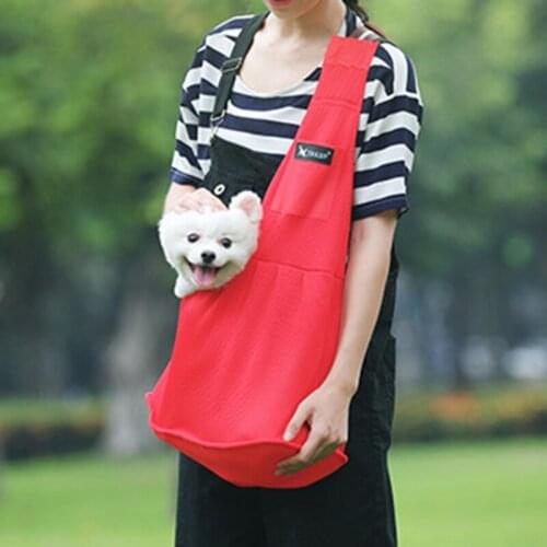Breathable Dog Carrier Outdoor Travel Handbag Pouch Shoulder Bag Sling Pet Travel Tote Cat Puppy Convenient Outdoor Bags