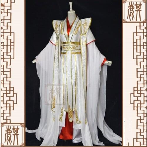 Xie Lian Yue Shen Cosplay Antique Novel Tian Guan Ci Fu Platinum Peacock Cosplay Costume All Set Chinese Ancient Costumes