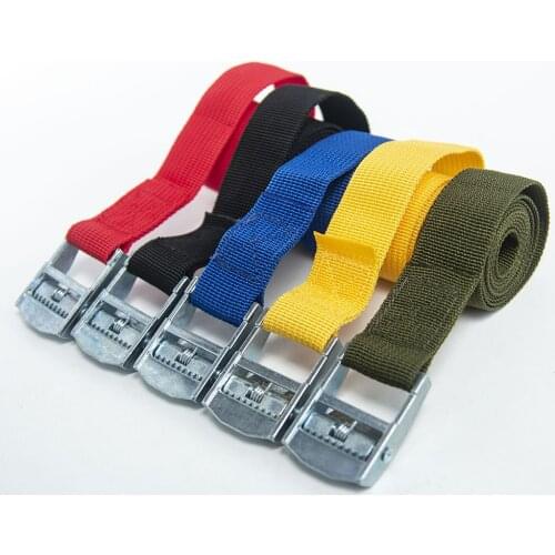 1M Strong Nylon Travel Cargo Strap Fixing Band Tow Rope Buckle Belt for Luggage Bag Car Roof Rack Belt cargo straps