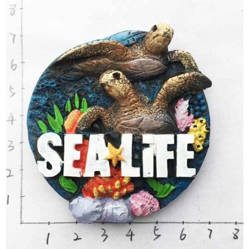 1pcs Resin Handmade US Atlanta Georgia Tourist Souvenirs Fridge Magnets Sea Life Refrigerator Magnetic Sticker Home Decor