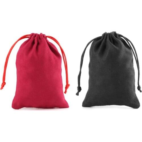 Suede Dice Bag D&D Flannelette Bag Tarots Card Jewelry Drawstring Storage Bag