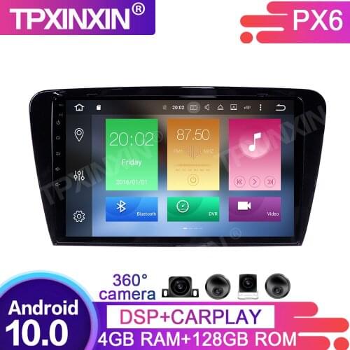 128G Android 10 For Skoda Octavia 2013-2018 Car Multimedia Player GPS Navigation Headunit Auto Radio Audio Stereo Tape Recorder