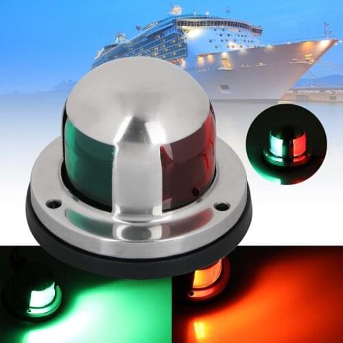 2 In1 Red Green Navigation 8 LED Marine Bow Boat 12V Yacht Pontoon Bright Lights Marine Hardware Lights