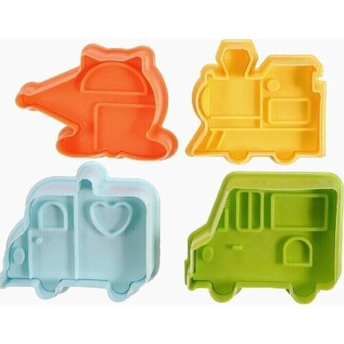 3D Cars Transporatation Series Cake Baking Double Sugar Mold Cake Pastry Cookies Bakeweare Moulds Tools DIY Gift