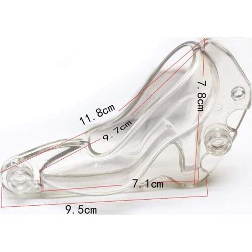 3D Plastic High Heel Shoe DIY Handmade Chocolate Mold Cake Chocolate Making Decorating Mould Tool J2Y
