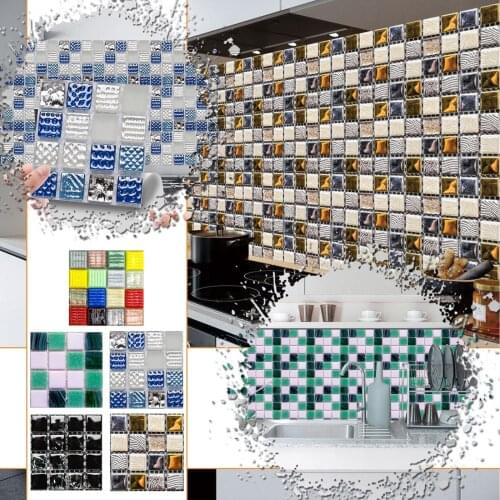 3dpvc Sticker Covers For Kitchen Self Adhesive Tile Wall Sticker Home Decor Cupboard Bathroom Wallpaper Waterproof Wallpaper
