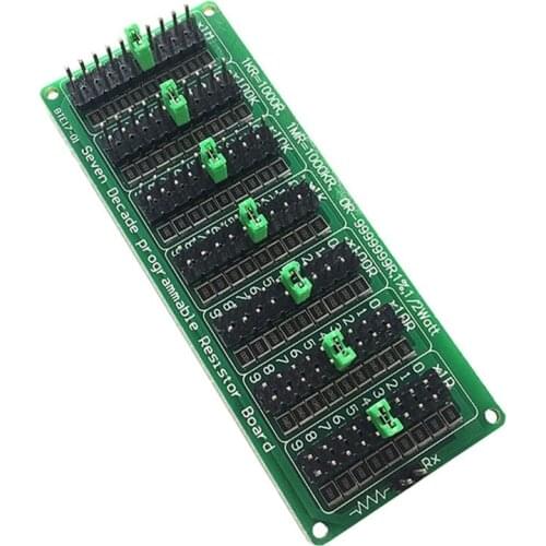 7 Seven Decade 1R - 9999999R Programmable Adjustable SMD Resistor Slide Resistor Board Step Accuracy 1R 1% 1/2 Watt Module 200V