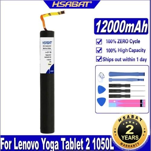 HSABAT 11000mAh Battery for Lenovo Yoga Tablet 2 1050L 1050F 2-1050F 2-1051F 2-1050L 2-1050LC 2-1051L Yt2-1050 L14C3K31 L14D3K31