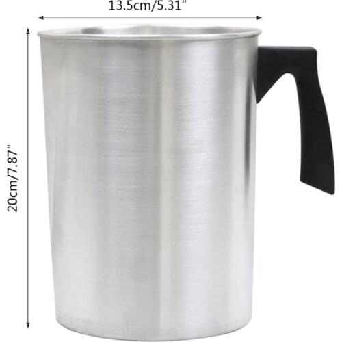Scented Candle DIY Melting Wax Pot 3L Aluminum Frothing Candle Making Pitcher P15F