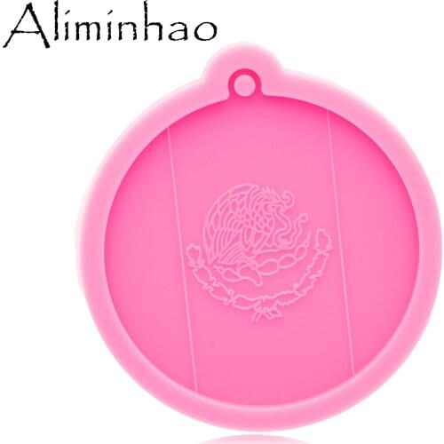 DY0780 Super Glossy Mexican flag mould, Resin Mold Craft Keychain, Silicone mold for DIY jewelry making Epoxy