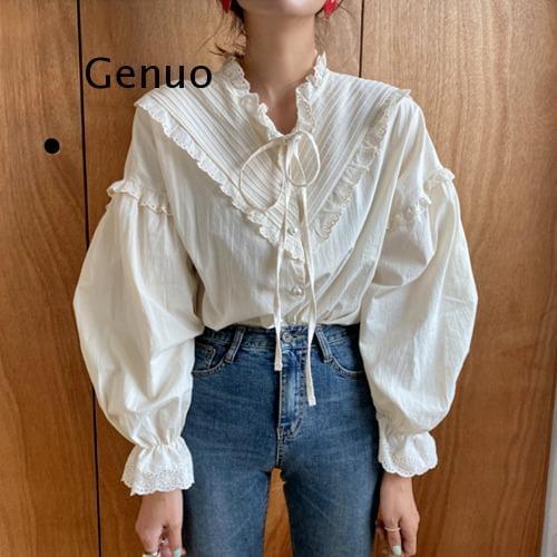 Блузки с бантом Genuo China At AliExpress