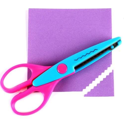 Handcraft Photo Album Corrugated Scissors Scrapbooking DIY Zig Zag Lace Scissor Kids Manual Tools School Paper Pinking Shear