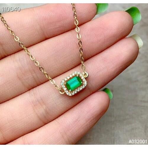 KJJEAXCMY fine jewelry natural Emerald 925 sterling silver new women gemstone hand bracelet support test elegant