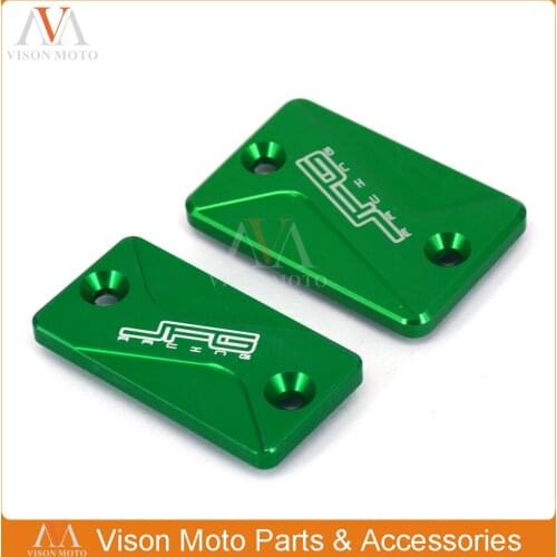CNC Front And Rear Brake Reservoir Cover For KAWASAKI KLX125 2010-2016 KLX150S 2009-2011 2012 2013 KLX250 KLX300 1993-2016