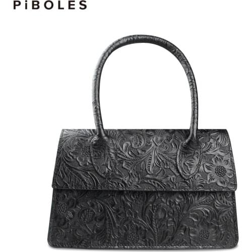 Genuine Leather Small Square Bag Luxury Womens Handbag Unique Pattern Leather Strap Shoulder Messenger Crossbody Bag Hand Bag