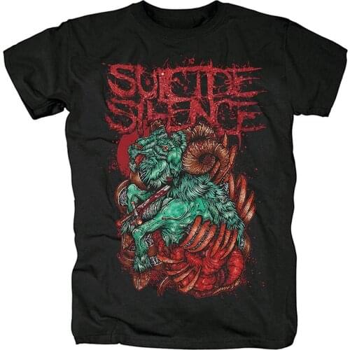 Mens TShirt Short Sleeve Shirt Suicide Silence Rock Tee Women Hiphop Shirts(25)