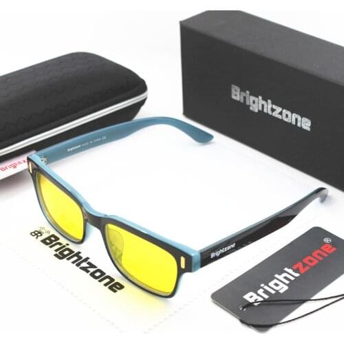 Brightzone Black-blue Mixed Colors Anti-Blue Light Lenses For Deep Sleep & Relaxation Computer Glasses For Men & Women CE Mark