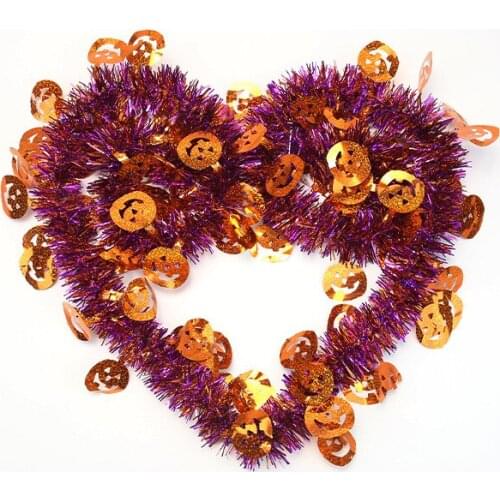 Halloween Pumpkin Pendant Top Horror Festival Party Scene Prop Supplies Curtain Pendant Pumpkin Tape Home Garden Decoration