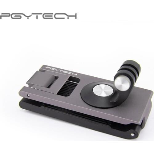 In Stcok PGYTECH For DJI OMSO Pocket 2 Action Camera Strap Holder L Bracket Rotatable Mount For OSMO POCKET Handheld Gimbal