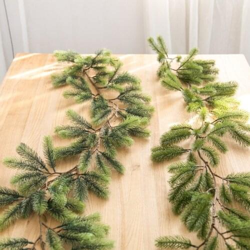 Christmas Rattan Christmas tree vine leaves pine needles DIY Christmas decorations PE leaf encryption christmas ornament