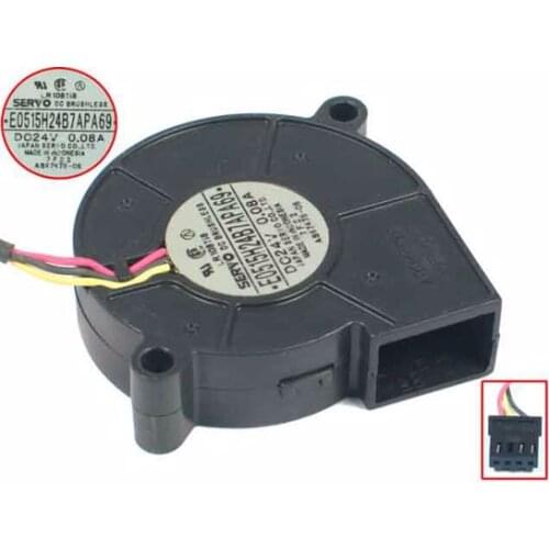 Servo E0515H24B7APA69 Server Cooling Fan DC 24V 0.08A 3-wire