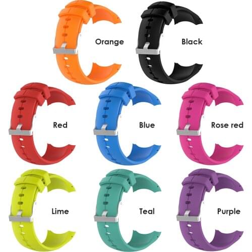 Silicone Watch Band For Suunto Spartan Ultra Soft Solid Color Replacement Bracelet Wristband Exterior Decoration Smart Parts