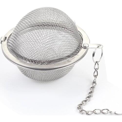 Stainless Steel Tea Infuser Sphere Locking Spice Tea Ball Strainer Mesh Infuser Tea Filter Strainers Kitchen Tool Multiple Sizes