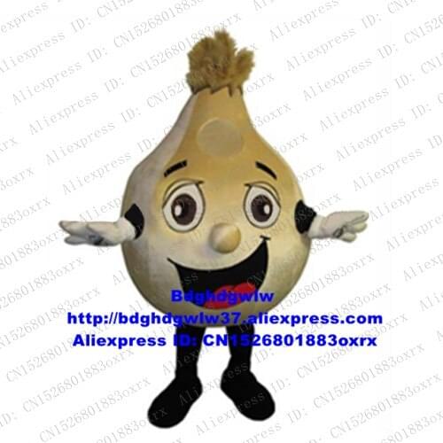 Garlic Allium sativum Ajo Onion Cebolla Mascot Costume Adult Cartoon Character Suit Stage Performance COSPLY Role-play zx2612