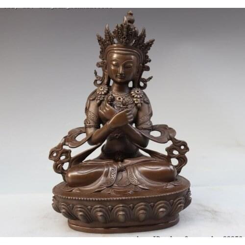 Tibetan Bronze Copper Vajrasattva Vajradhara Kwan-Yin Bodhisattva Buddha Statue