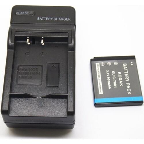 AC Charger+Battery for KODAK KLIC-7001 V550 V570 V610 V705 M853 M863 M893 Easyshare M1063 M1073 IS M340 M341 M753 M763 IS