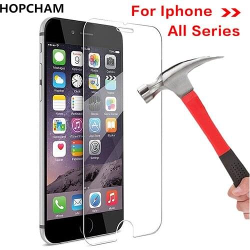 Glass For iPhone XS XR XS Max 6.1 6.5 5.8 inch 2018 Screen Protector Tempered 9H Cover For iPhone 8 X 7 6 6S Plus 5 5S SE Film