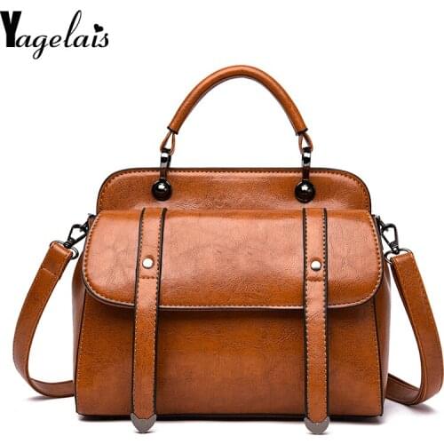 2019 New Arrival Fashion Woman Bag Shoulder Bag for Ladies Retro PU Leather Handbag Vintage Crossbody Messenger Bags For Women