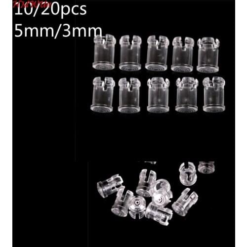 10/20pcs 3mm 5mm Clear Plastic LED Light Emitting Diode Lampshade Protector LED Transparent Lamp Cap