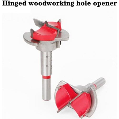 15-35mm Cabinet Hinge Hole Opener Woodworking Positioning Drill Bit Adjustable Hole Opener for Hinge Pipe