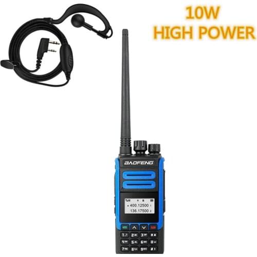 2021 10W BaoFeng BF-H7 Walkie Talkie Powerful Amateur Ham CB Radio Station H7 Dual Band Transceiver 10KM Hunting Intercom