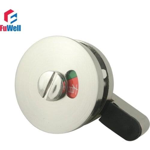 304 Stainless Steel Door Lock Instructions Public Restroom Toilet Partition Door Lock Vacant Engaged Indicator Bathroom Zopah