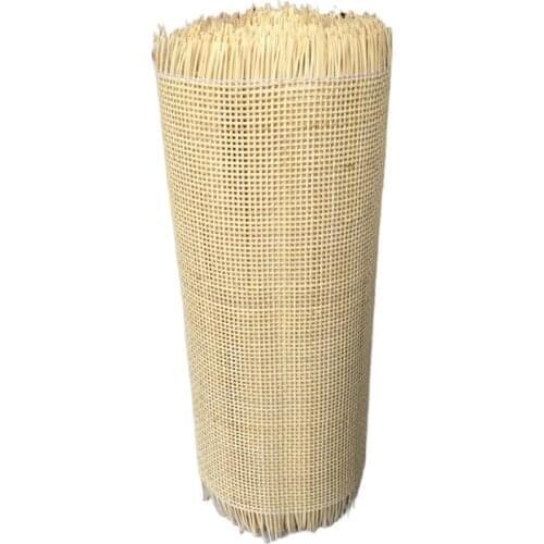 15 Meters 40CM/45CM Wide Natural Indonesian Real Rattan Cane Webbing Roll Sheet Square Grids Furniture Chair Table Material