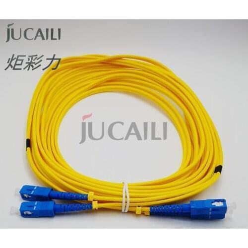 Jucaili 1PC printer SC/SC double core optical Fiber Cable for galaxy infinity challenger phaeton printer data cable