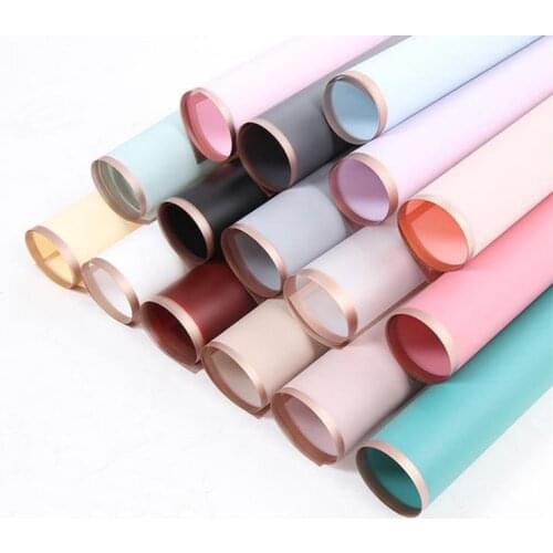 Florist Wrapping Paper 20pcs/set 58X58CM Flower Bouquet Waterproof Wrapping Supplies Wedding Valentine Bouquet Gift Wrap Decor