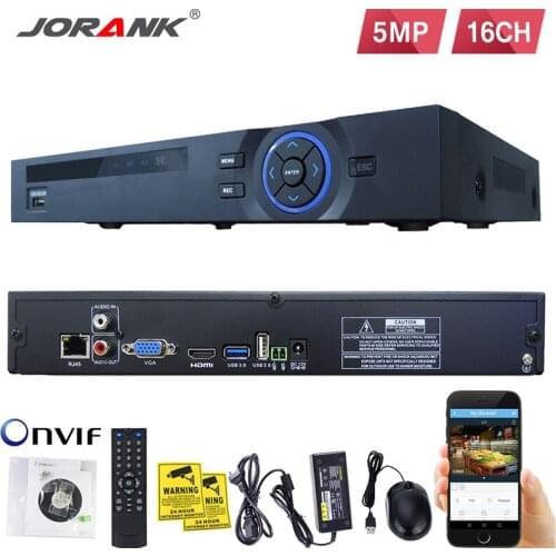 H.265 HEVC 8CH 16CH CCTV NVR for 5MP/4MP/3MP/2MP ONVIF 2.0 IP Camera metal network video recorder P2P for cctv system 3G WIFI