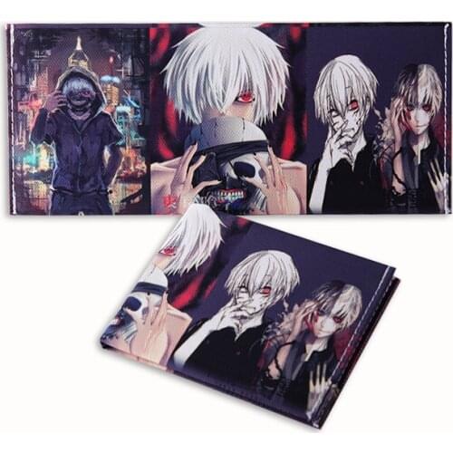 Anime Tokyo Ghoul Wallet Cartoon Kaneki Ken Mask Cosplay Canvas Wallet Travel ID Vredit Card Passport Holder Packet Wallet Pouch