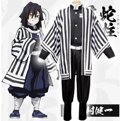 Kimetsu no Yaiba Demon Slayer Cosplay Costume 8 Iguro Obanai Nezuko Agatsuma Zenitsu Tomioka Giyuu Muzan Cosplay anime