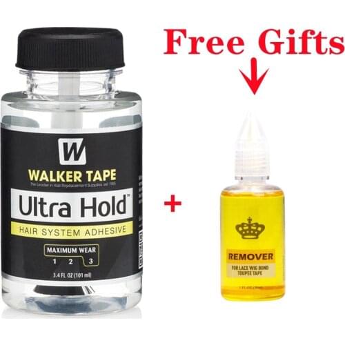 Ultra Hold Lace Wig Glue Lace Wig Front Wig Glue For Wigs,Transparent Lace Adhesive for Hair Replacement,Strong Hold/with brush