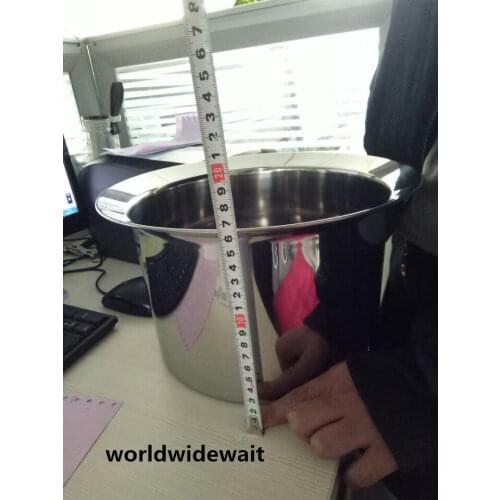 Stainless Steel Coating Flour Round Pot For KFC Burger Shop Kitchen