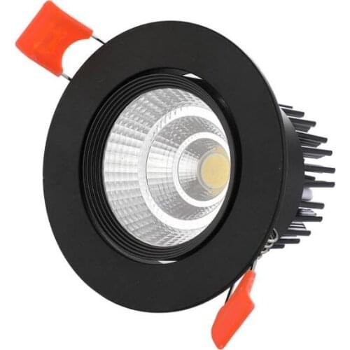 Dimmable LED COB Spotlight Ceiling lamp AC85-265V 3W 5W 7W 9W 12W 15W Aluminum recessed downlights round led panel light