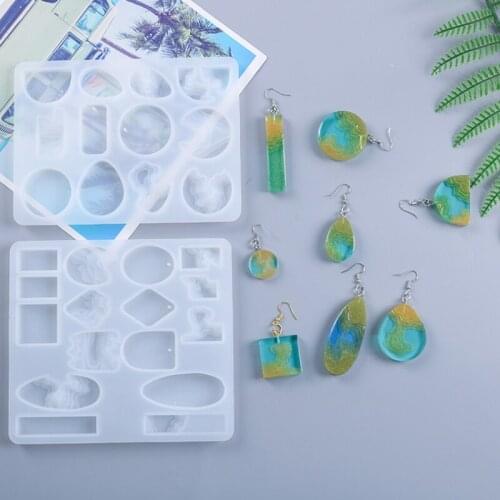 Transparent Silicone Mold Resin Decorative Craft Beads Charms Mold For DIY Handmade Earring Pendant Making Jewelry Mold